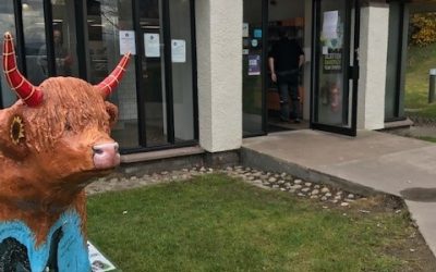 Coo No 2  spotted outside Harry Gows at Kessock. Sponsored by Harry Gow